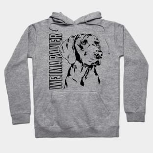 Weimaraner dog lover portrait Hoodie